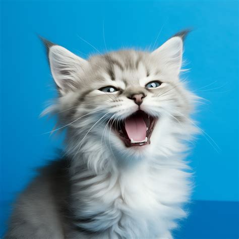 Happy Laughing Kitten Free Stock Photo - Public Domain Pictures
