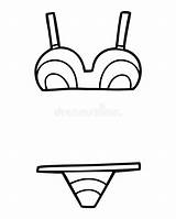 Coloring Book Bikini Stock vector Illustration Of Design  162807435 sketch template