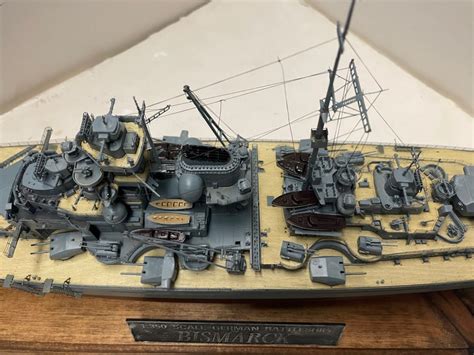 German Battleship Bismarckdetailed Ship Model 1/350 Scale - Etsy