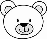 Teddy Bear Face Coloring Page Sketch sketch template