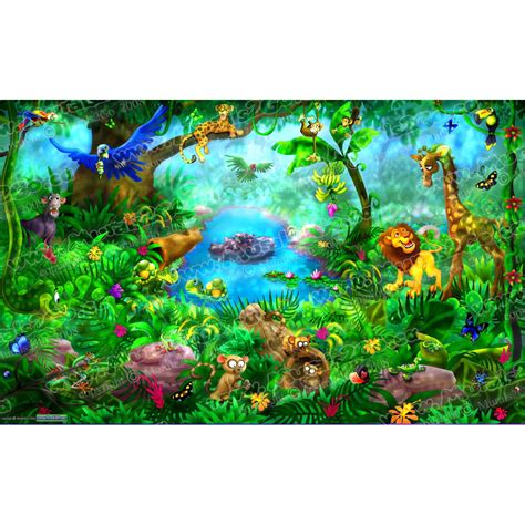 Wallhogs Jungle Wall Mural | Wayfair