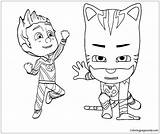 Catboy Pages Coloring sketch template