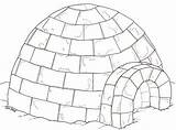Igloo For Kids Coloring Page  Free Printable Pages sketch template