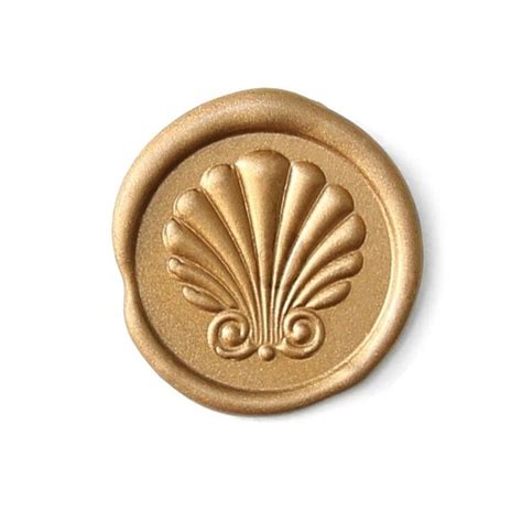 Premium 3D Seashell Wax Seal Stamp French Rococo Style for Beach Wedding Invitations, Sea Ocean ...