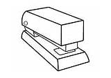 Stapler Coloring Pages sketch template