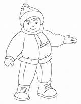 Winter Coat Coloring Pages sketch template