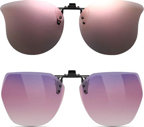 Amazon.com: CAXMAN Polarized Clip on Sunglasses Over Prescription ...