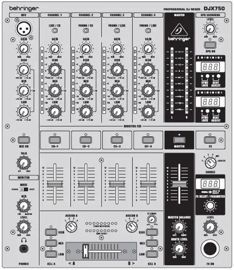 Behringer DJ Mixer User Guide - Manuals+