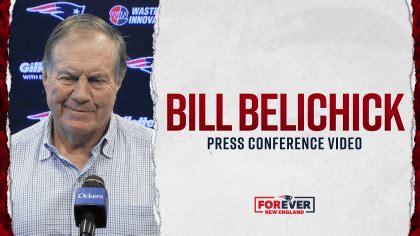 TwoSixSevenEightThreeNineOne: Bill Belichick Press Conference Tonight