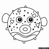 Puffer Fish Coloring Pages sketch template