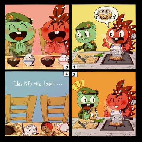 HTF Mini Cómic Flippy y Flaky | Happy tree friends, Happy tree friends ...