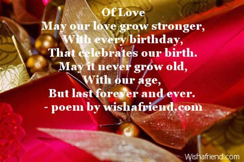 Love Birthday Poems