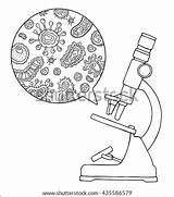 Biology Corner Microscope Coloring Pages sketch template