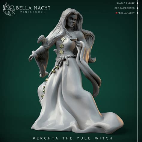 3D Printable Perchta - Christmas Witch by Bella Nacht Minis