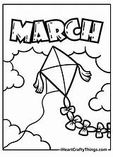 March Coloring Pages  Preschool coloring pages Spring sketch template