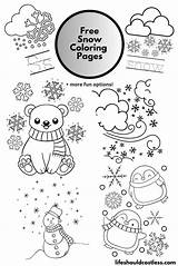 Snow Coloring Pages Free Printable PDF Templates  Life Should Cost Less sketch template