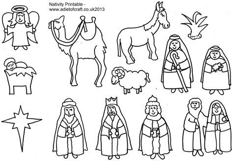 Nativity Scene Coloring Pages Printables | Nativity coloring, Nativity coloring pages, Nativity ...