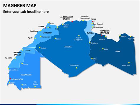 Maghreb Map for PowerPoint and Google Slides - PPT Slides