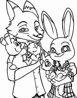 Zootopia Coloring Pages Zootropolis Printable Disney Kleurplaten Book  sketch template