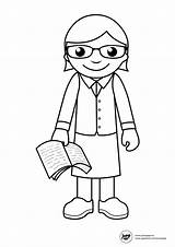 Printable Teacher Coloring Pages sketch template