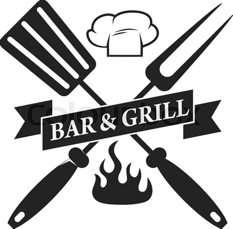 Bbq bar, grill bar label template. ... | Stock vector | Colourbox