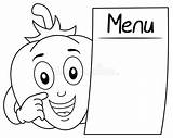 Menu Coloring Sheet Pages sketch template
