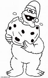 Cookie Monster Coloring Pages Sesame Street sketch template