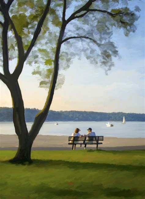 Park Bench Painting at PaintingValley.com | Explore collection of Park Bench Painting