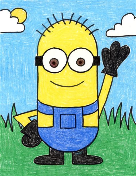 How to Draw a Minion Bob: Easy Step-by-Step Cartoon Drawing for Kids
