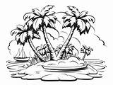 Island Coloring Page For Download  sketch template