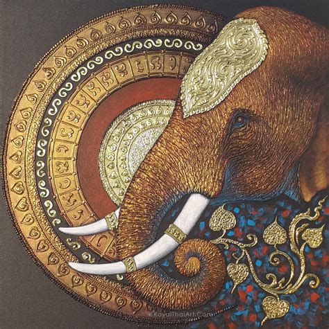 Famous Mandala Elephant Painting For Sale | RoyalThaiArt