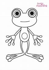 Easy Printable Frog Coloring Pages For Kids sketch template