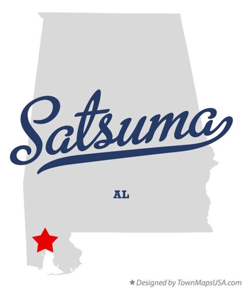 Map of Satsuma, AL, Alabama