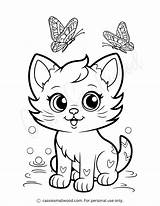 37 Cute Cat Coloring Pages  Cassie Smallwood sketch template