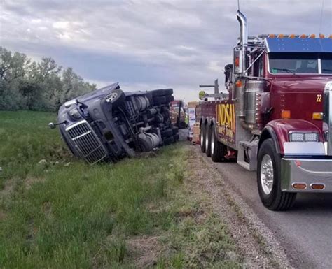 Semi-truck rolls over in early morning crash - East Idaho News