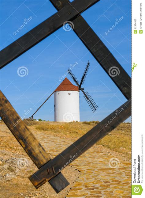 Windmill in Mota Del Cuervo Stock Image - Image of wheat, barley: 62454623