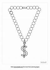 Necklace Coloring Page sketch template
