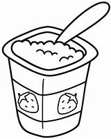 Yogurt coloring page  ColouringPages sketch template