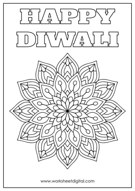 Collection 73 best diwali coloring pages , download and print for free ...