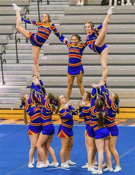 Roxana Senior High varsity cheerleading team wins big at IHSA state competition