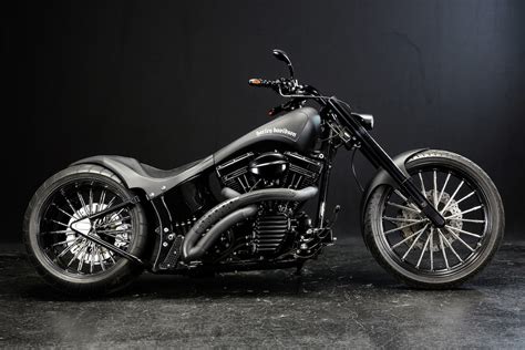 Motor Drag Ninja : Harley Davidson 2003 FXSTB Custom [U-TERA] HD Wallpaper