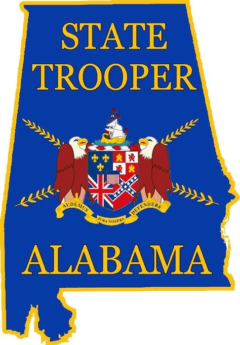 Alabama State Police Reflective Vinyl Decal Sticker Police - Etsy