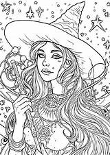 38 Captivating Witch Coloring Pages For Kids And Adults sketch template