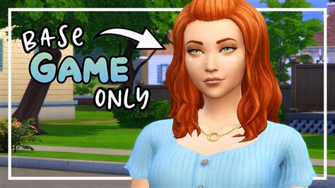 Can I Make Base Game Look Cute? • Create A Sim • The Sims 4 - YouTube