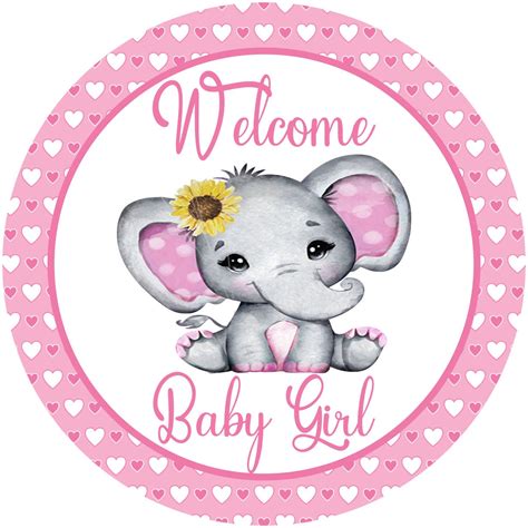 Welcome Baby Girl Sign Baby Girl Sign Birth Announcement | Etsy