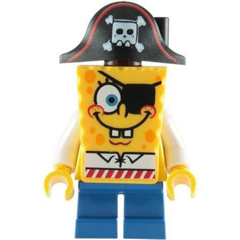 LEGO Yellow SpongeBob SquarePants Pirate Head (11930 / 99921) Comes In | Brick Owl - LEGO ...