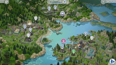 World Map from The Sims 4 High School Years Leaked - BeyondSims