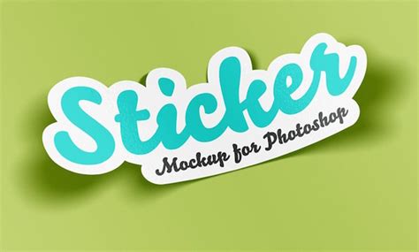 Sticker Mockup Collection for Photoshop (PSD) — Medialoot