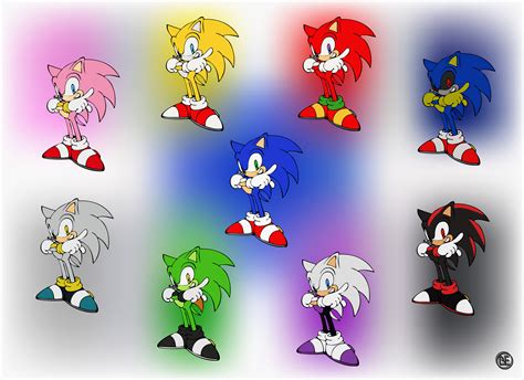 Sonic hedgehog characters - tikeryX