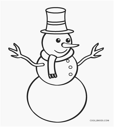 Snowman Printable Coloring Pages